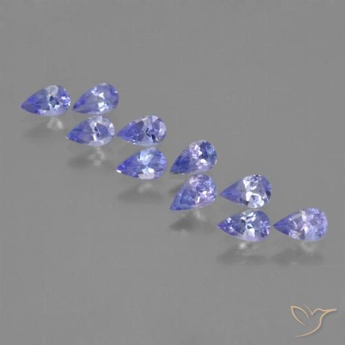 2.35ctw Natural Azul violeta Tanzanita, En forma de pera, VS