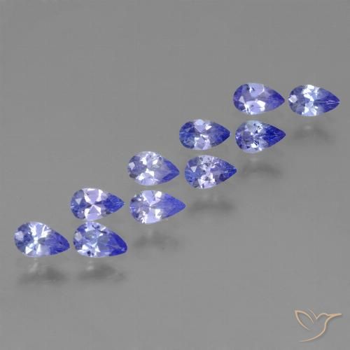 2.17ctw Natural Azul violeta intenso tanzanita, En forma de pera, VS