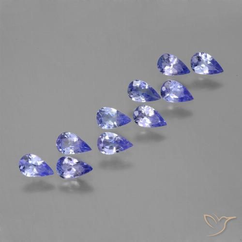 2.00ctw Natural Azul violeta intenso Tanzanita, En forma de pera, VS