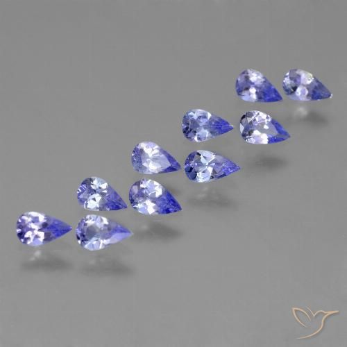 1.98ctw Natural Azul violeta intenso Tanzanita, En forma de pera, VS