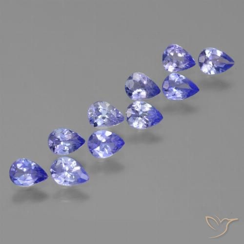 2.55ctw Natural Azul violeta intenso Tanzanita, En forma de pera, VS