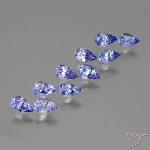 2.60ctw Natural Azul violeta intenso Tanzanita, En forma de pera, VS