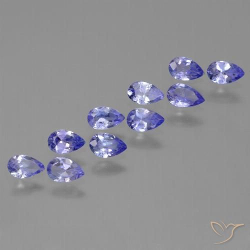 1.88ctw Natural Azul violeta intenso Tanzanita, En forma de pera, VS