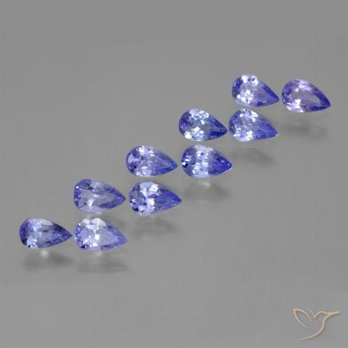 3.36ctw Natural Azul violeta intenso Tanzanita, En forma de pera, VS