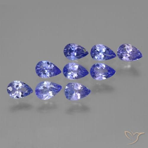 3.26ctw Natural Azul violeta intenso Tanzanita, En forma de pera, VS