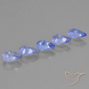 Gemas de Tanzanita Azul medio natural de 2.24 ct, En forma de pera, VS
