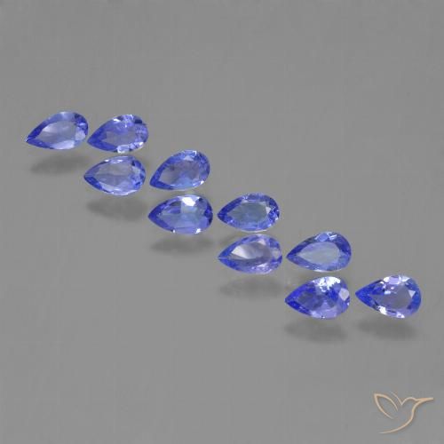 1.96ctw Natural Azul violeta intenso Tanzanita, En forma de pera, VS