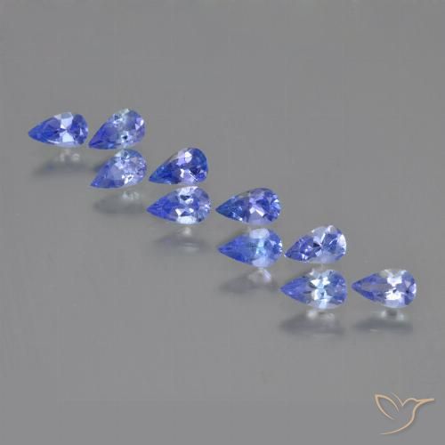 1.93ctw Natural Azul violeta intenso Tanzanita, En forma de pera, VS
