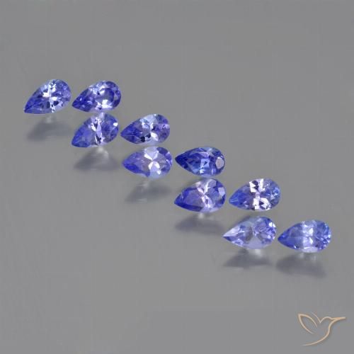 2.54ctw Natural Azul violeta oscuro Tanzanita, En forma de pera, VS