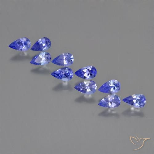 2.24ctw Natural Azul violeta oscuro Tanzanita, En forma de pera, VS