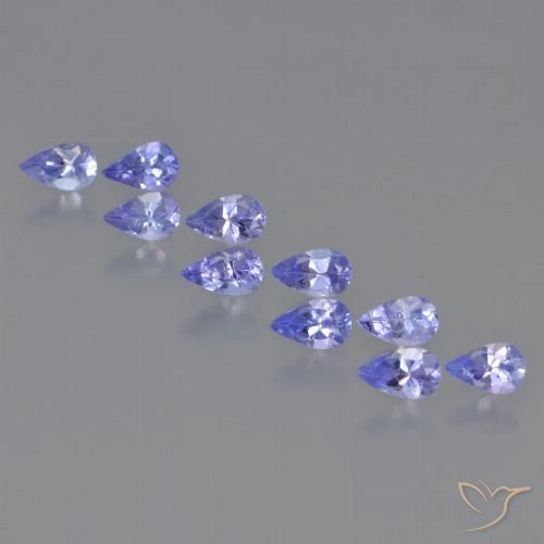 2.06ctw Natural Azul violeta intenso Tanzanita, En forma de pera, VS