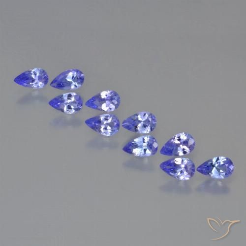 2.05ctw Natural Azul violeta intenso Tanzanita, En forma de pera, VS