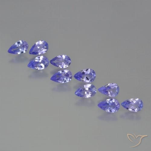 2.21ctw Natural Azul violeta intenso Tanzanita, En forma de pera, VS