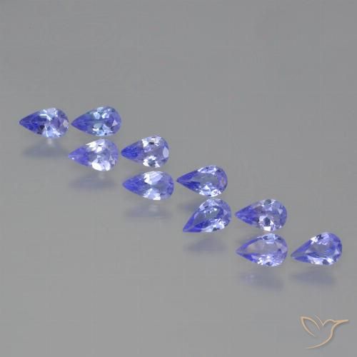 1.66ctw Natural Azul violeta intenso Tanzanita, En forma de pera, VS