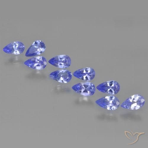 1.83ctw Natural Azul violeta Tanzanita, En forma de pera, VS