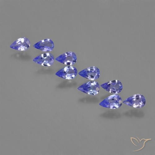 2.05ctw Natural Azul violeta intenso Tanzanita, En forma de pera, VS