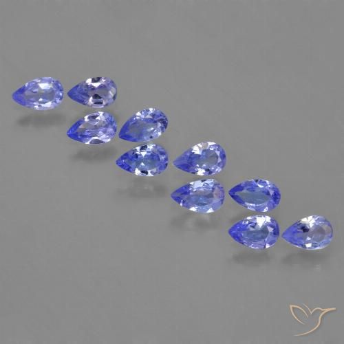 1.93ctw Natural Azul violeta oscuro tanzanita, En forma de pera, VS