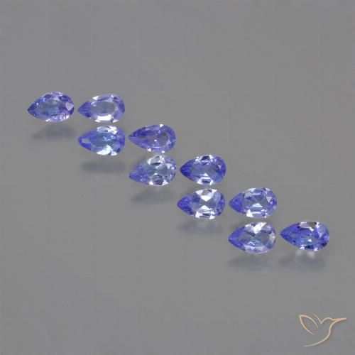 1.96ctw Natural Azul violeta intenso Tanzanita, En forma de pera, VS