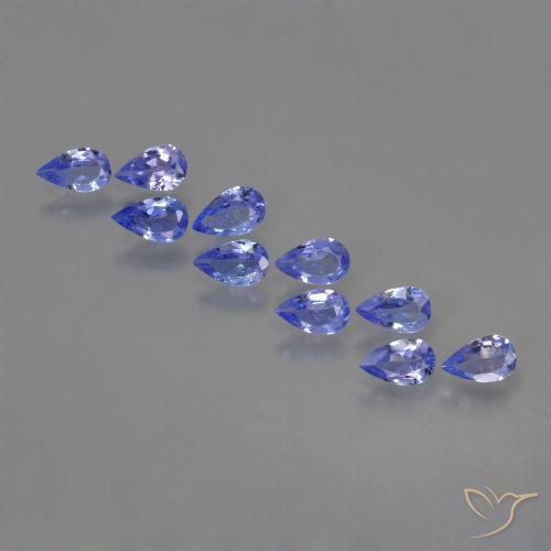 1.91ctw Natural Azul violeta intenso Tanzanita, En forma de pera, VS