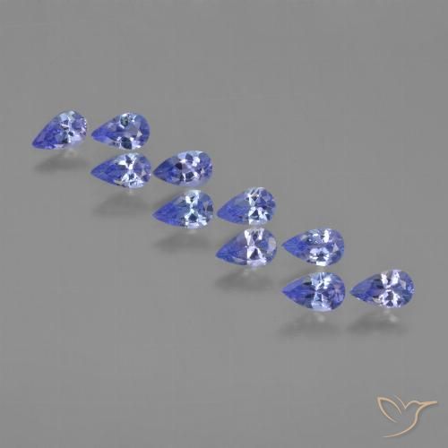 2.17ctw Natural Azul violeta intenso Tanzanita, En forma de pera, VS