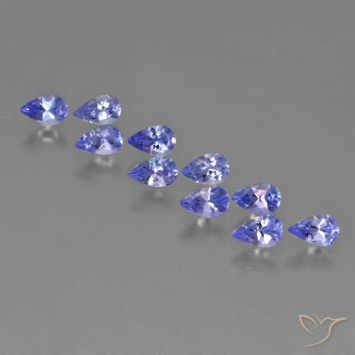 2.52ctw Natural Azul violeta intenso Tanzanita, En forma de pera, VS