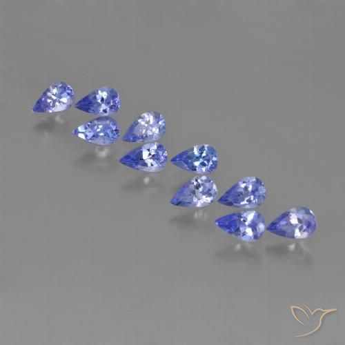 2.32ctw Natural Azul violeta intenso Tanzanita, En forma de pera, VS