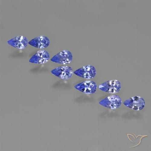 1.87ctw Natural Azul violeta intenso tanzanita, En forma de pera, VS