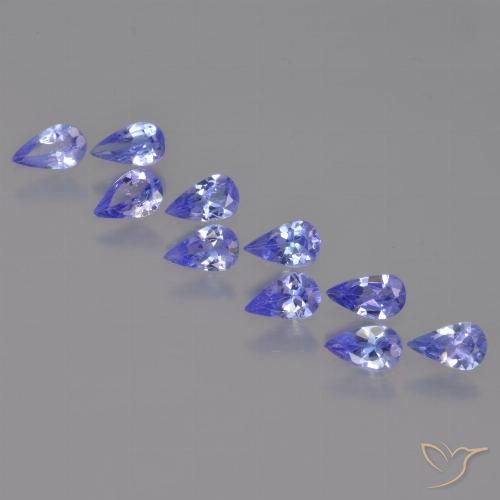 1.89ctw Natural Azul violeta intenso Tanzanita, En forma de pera, VS