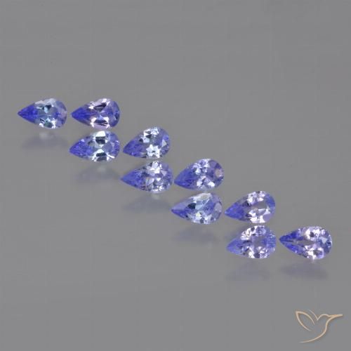 2.03ctw Natural Azul violeta intenso Tanzanita, En forma de pera, VS