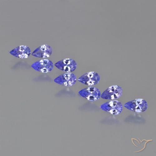 2.35ctw Natural Azul violeta intenso Tanzanita, En forma de pera, VS