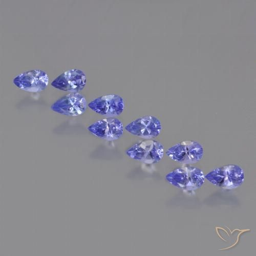 2.62ctw Natural Azul violeta intenso tanzanita, En forma de pera, VS