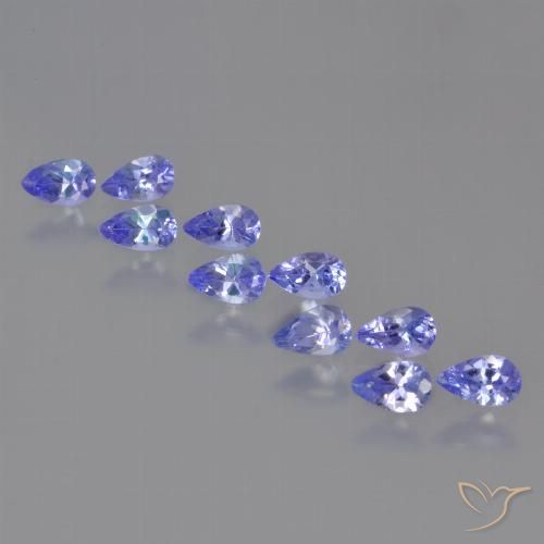 2.11ctw Natural Azul violeta intenso Tanzanita, En forma de pera, VS