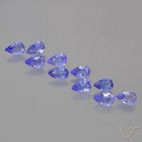 1.98ctw Natural Azul violeta intenso Tanzanita, En forma de pera, VS