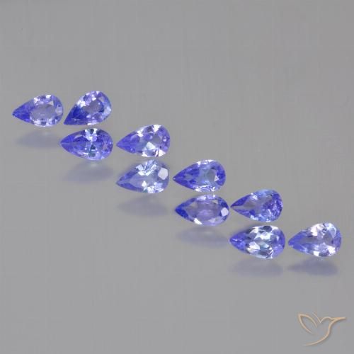 1.97ctw Natural Azul violeta intenso Tanzanita, En forma de pera, VS