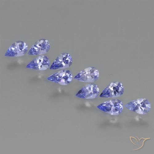 2.12ctw Natural Azul violeta intenso Tanzanita, En forma de pera, VS