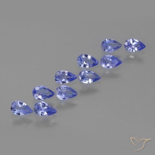 1.90ctw Natural Azul violeta intenso Tanzanita, En forma de pera, VS