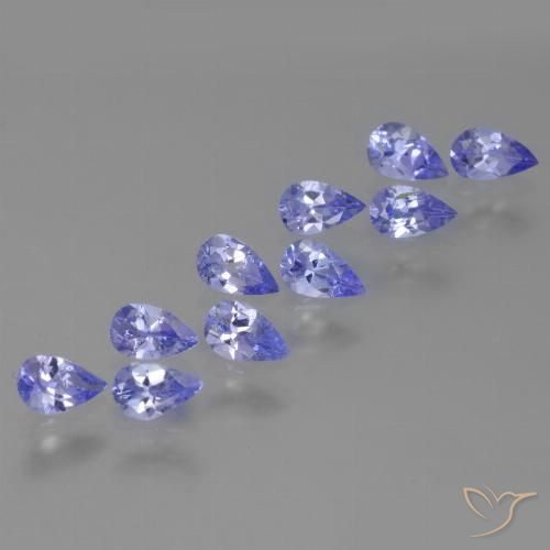 2.22ctw Natural Azul violeta intenso Tanzanita, En forma de pera, VS