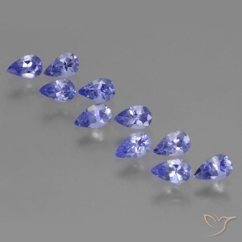2.39ctw Natural Azul violeta intenso Tanzanita, En forma de pera, VS