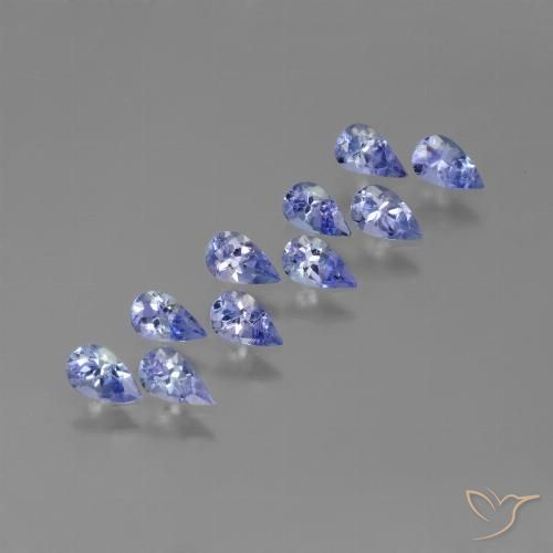 2.22ctw Natural Azul violeta intenso Tanzanita, En forma de pera, VS