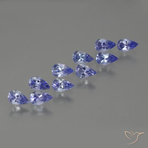 2.37ctw Natural Azul violeta intenso Tanzanita, En forma de pera, VS