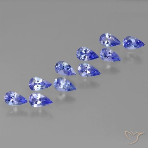 2.19ctw Natural Azul violeta tanzanita, En forma de pera, VS