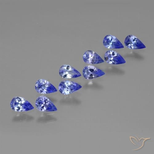 2.15ctw Natural Azul violeta oscuro Tanzanita, En forma de pera, VS