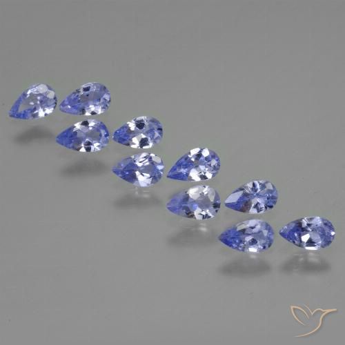 1.74ctw Natural Azul violeta intenso Tanzanita, En forma de pera, VS