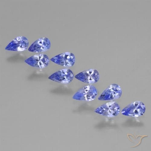 2.14ctw Natural Azul violeta intenso Tanzanita, En forma de pera, VS
