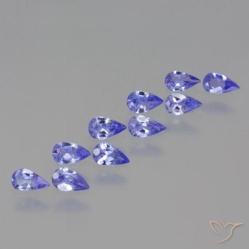 1.81ctw Natural Azul violeta intenso Tanzanita, En forma de pera, VS