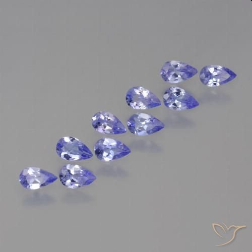 1.89ctw Natural Azul violeta intenso Tanzanita, En forma de pera, VS