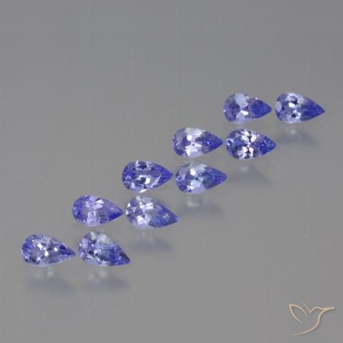 2.12ctw Natural Azul violeta intenso Tanzanita, En forma de pera, VS