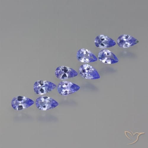 1.92ctw Natural Violeta claro tanzanita, En forma de pera, VS