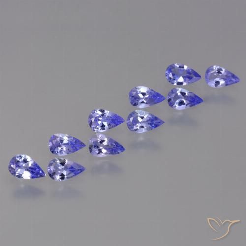 1.98ctw Natural Violeta claro tanzanita, En forma de pera, VS