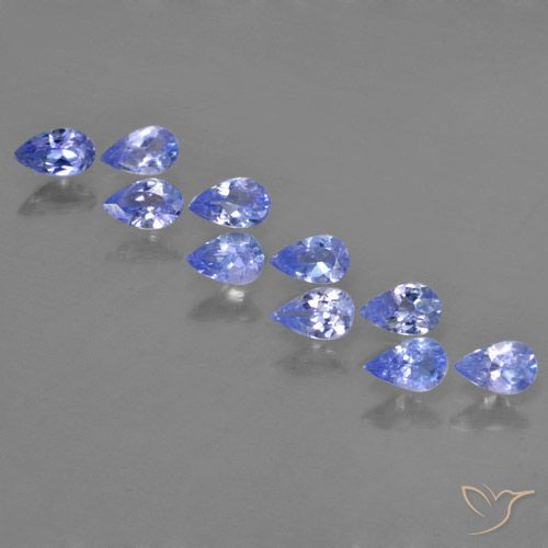 1.87ctw Natural Azul violeta intenso Tanzanita, En forma de pera, VS